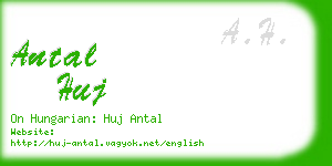 antal huj business card